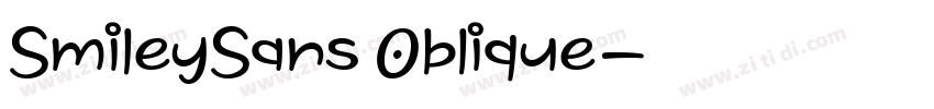 SmileySans Oblique字体转换